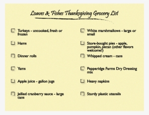 Our Thanksgiving Shopping List For 1,000 Guests - Sacramento