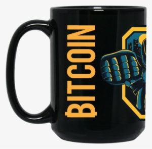 Bitcoin Heavyweight Large Black Mug - Violin
