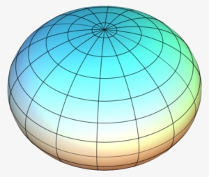 An Oblate Spheroid, Showing The Shape Of The Earth - Forma De La Tierra Elipsoide