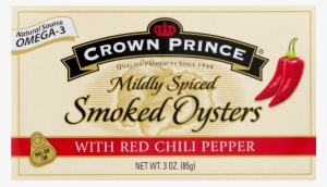 Crown Prince Mildly Spiced Smoked Oysters With Red