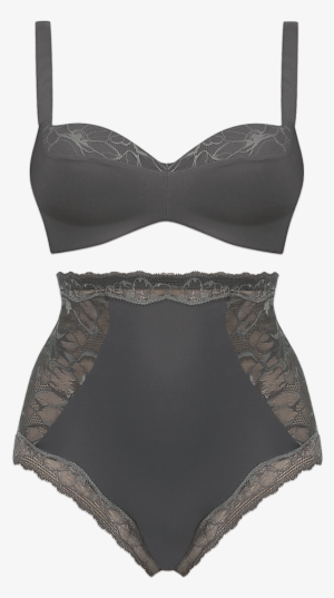 Pair With Super Soft, Delicate Lace Detailed Highwaist - Magic Boost Tai Grey