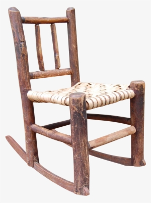 Rustic Old Hickory Style Child's Rocking Chair - Glider