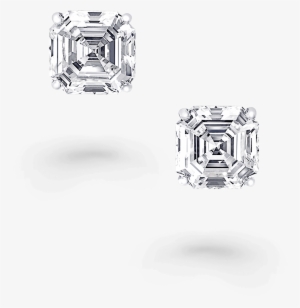 A Pair Of Classic Graff Square Emerald Cut Diamond - Diamond