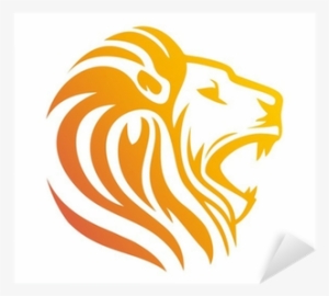 Lion Logo,lion Head Symbol,silhouette Carnivore Icon - Lion Head Symbol Of Singapore