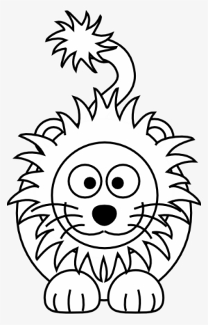 Cartoon Lion Clip Art - Face Of Lion Black And White