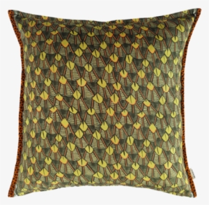 Feather River Green Velvet Cushion Cover - Cushion