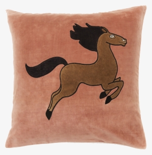 Horse Velvet Cushion - Mini Rodini Velvet Cushion Cover
