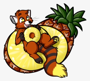 Pineapple Panda - Cartoon