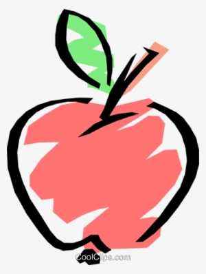 Cool Apple Royalty Free Vector Clip Art Illustration - Educator Apple
