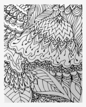 Hand-drawn Pattern - Fondo A Blanco Y Negro