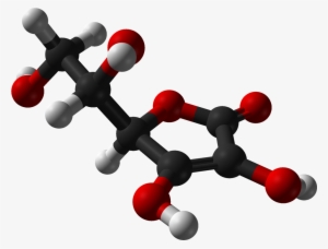 Ball And Stick Model Of The L Ascorbic Acid Molecule, - Vitamin C 3d Structure