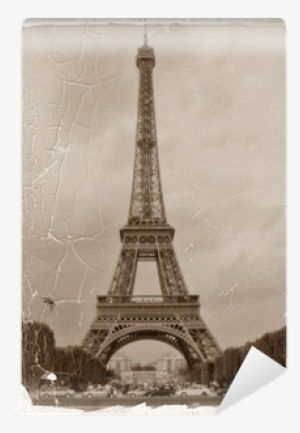 Foto Antigua De La Torre Eiffel De Paris Wall Mural - Eiffel Tower