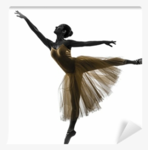 Woman Ballerina Ballet Dancer Dancing Silhouette Wall - Ballet Silhueta