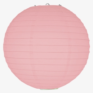 Pink Ribbed Paper Lanterns - Lampshade
