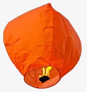 Sky Lantern Orange - Flying Sky Lantern Png