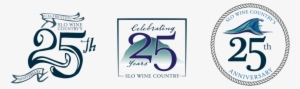 Slo Wine Country's 25th Anniversary Logo - 25th Anniversary Logo Transparent