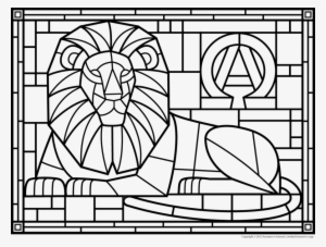 Download Stained Glass Windows Colouring Clipart Window - Stained Glass Windows Colouring