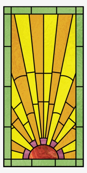 Art Deco Stained Glass Design