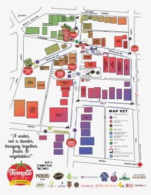 Taf 2018 Map Website With Clear Background - Tomatina Festival Map
