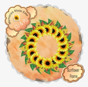 Sunflower Border Png Sunflower Frame - Stencil