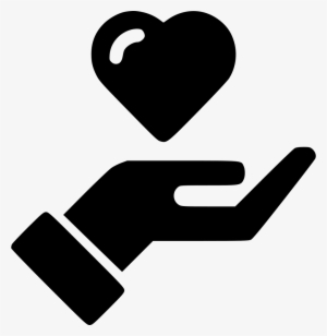 Hand Streched Heart - Hand Dollar Icon Free