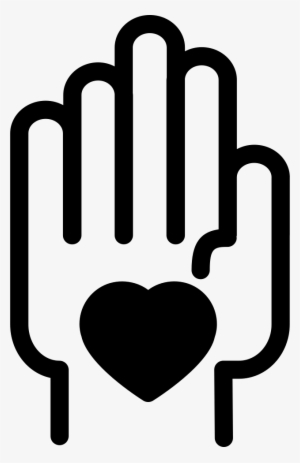 Hand With A Heart Comments - Hand Touch Icon Png