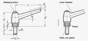 Zoom Adjustable Hand Levers El 503 Sketch - Diagram