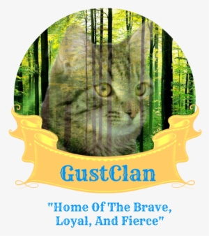 Gustclan Banner Transparent By Darkforestwolf Forestcat - Custom Order For Hollie