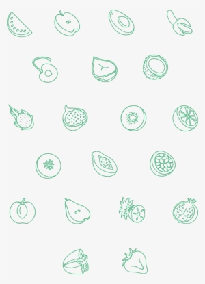 20 Fruit Icons Free Download - Wrapping Paper