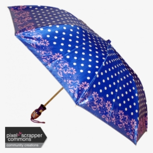 Blue Umbrella - Digital Scrapbooking