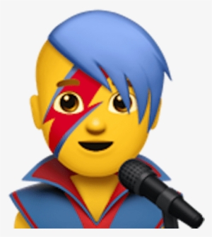Male Popstar Emoji - Emoji David Bowie
