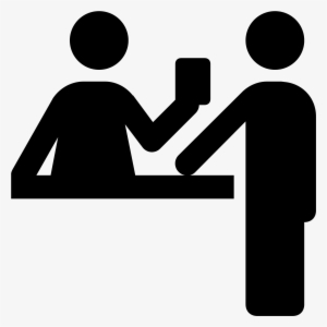 Person Icons Desk - Point Of Purchase Icon