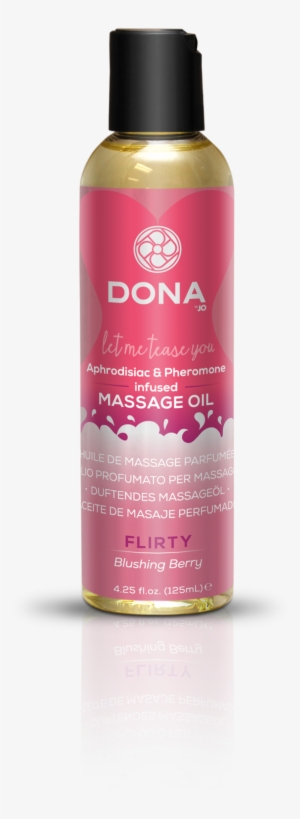 New Dona By Jo Line Of Aphrodisiac And Pheromone Infused - Dona Scented Massage Oil Flirty Aroma Blushing Berry