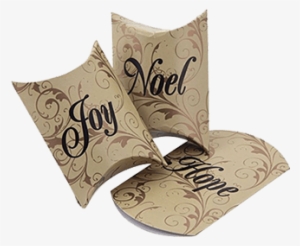 Custom Kraft Paper Gift Pillow Boxes, Wholesale Kraft