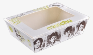 4cm Dual Window Kraft Paper Disposable Meals Box - Paper