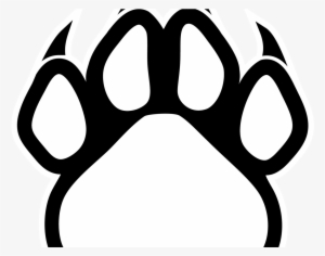 Dog Paw Print Outline X Carwad Net - Red And Black Panther Logo