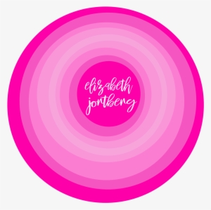 Off Center Fade Circle Personal Logo Pink - Feuerwehr