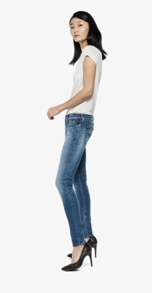 Hyperflex Luz Flaco-fit Pantalones Vaqueros - Replay Luz Jeans Skinny Hyperflex Stretch Washed Blue