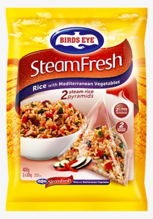 Steam Rice With Mediterranean Vegetables 400g - Birds Eye Steamfresh Rice & Mediterranean Veg