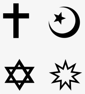 4 Abrahamic Symbols Vector - Central Sikh Gurdwara Board