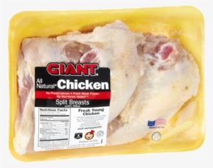 Giant All Natural Split Breasts With Ribs Chicken