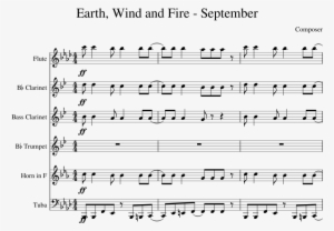 Earth, Wind And Fire - September Clarinet Sheet Music