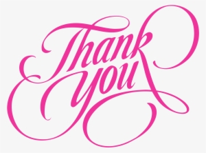 Thank You Png - Script Thank You Calligraphy