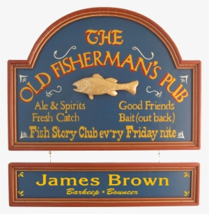 Fishing Man Cave Sign - Old Pub Signs