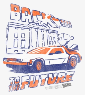 Back To The Future Lightning Strikes Men's Heather - Coupé