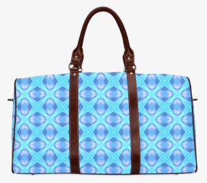 Abstract Circles Arches Lattice Aqua Blue Waterproof - Harry Potter Duffle Bag