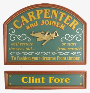 Carpenter Sign And Joiner Gift - Psychiatrist Office Name Sign