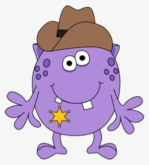 Monster Sheriff - Monster Clipart