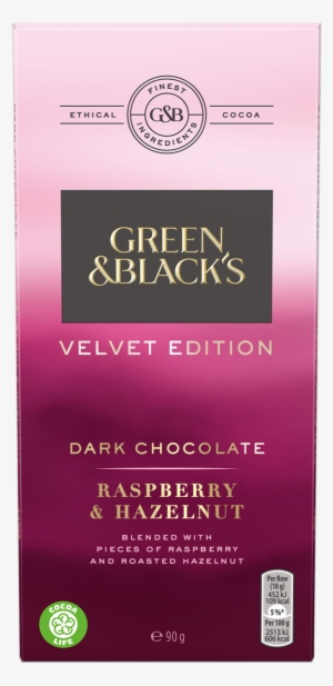 Green & Black's Dark Raspberry & Hazelnut Chocolate - Green And Black Mint