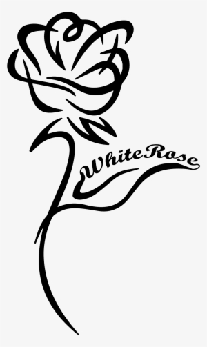 Clipart Rose Black And White